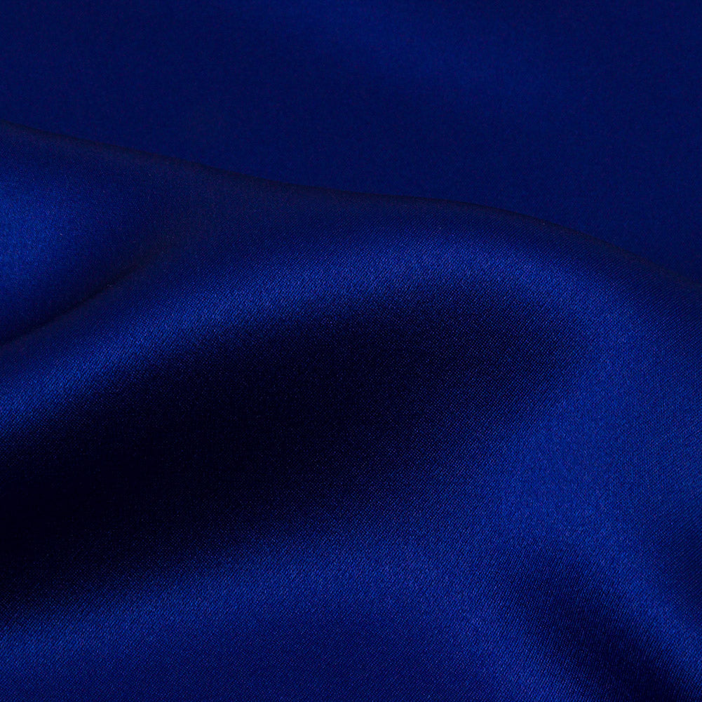 Silk Charmeuse 44" - Mazarine Blue - Premium Collection Detail