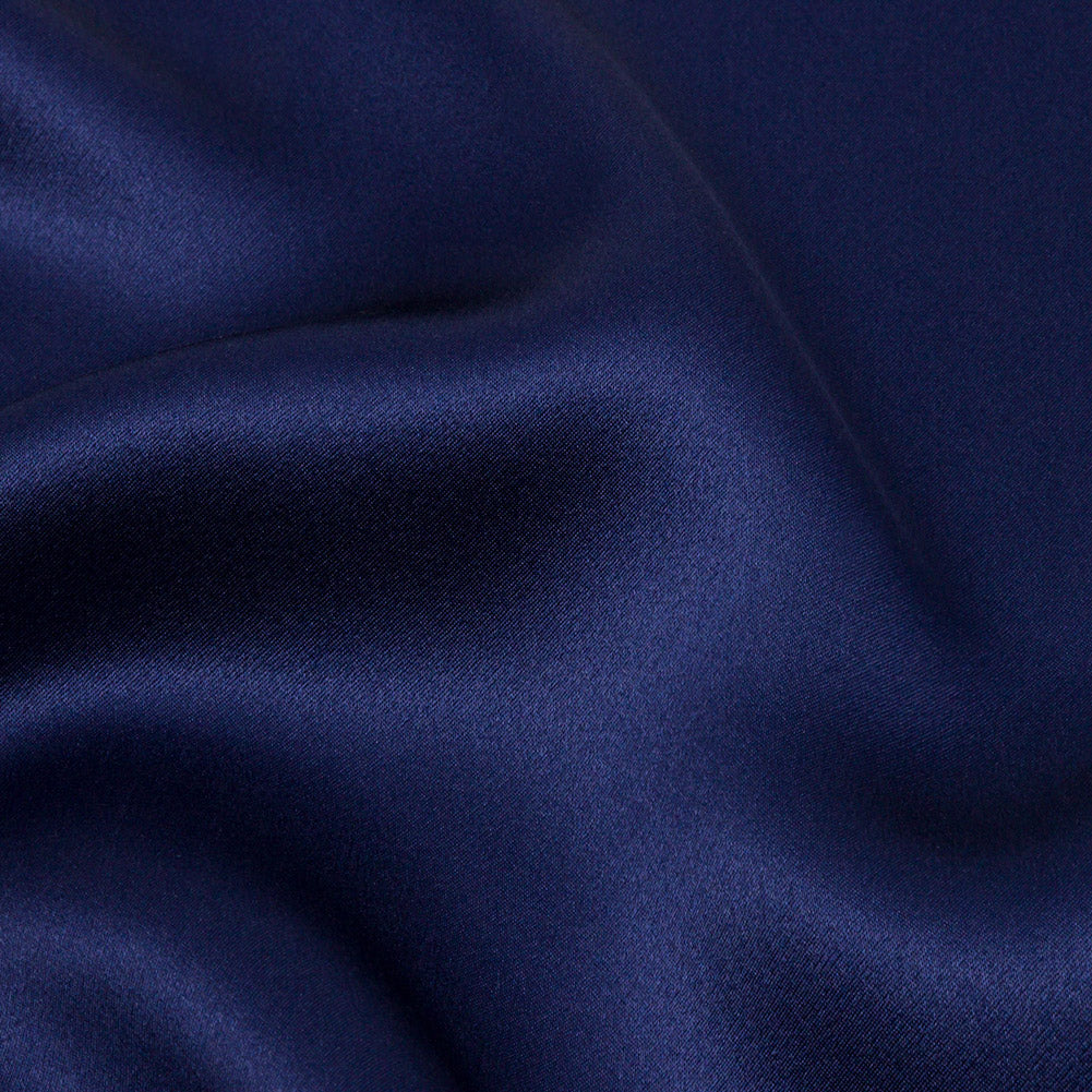 Silk Charmeuse 44" - Estate Blue - Premium Collection - Detail