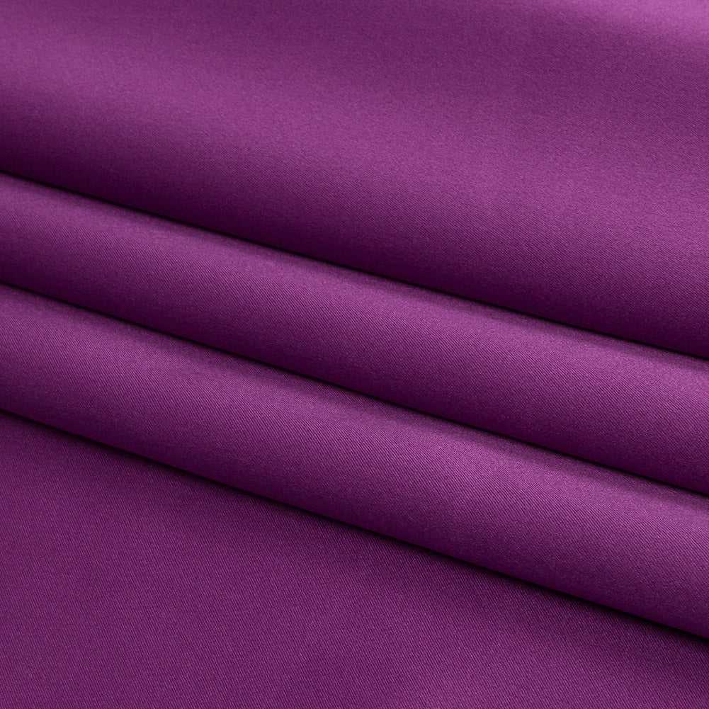 Silk Charmeuse 44" - Bright Purple - Premium Collection - Folded