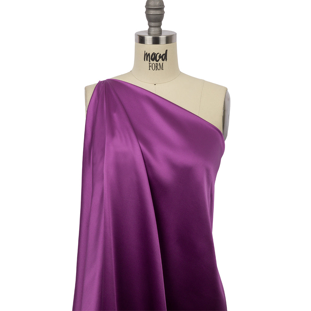 Silk Charmeuse 44" - Bright Purple - Premium Collection - Drape