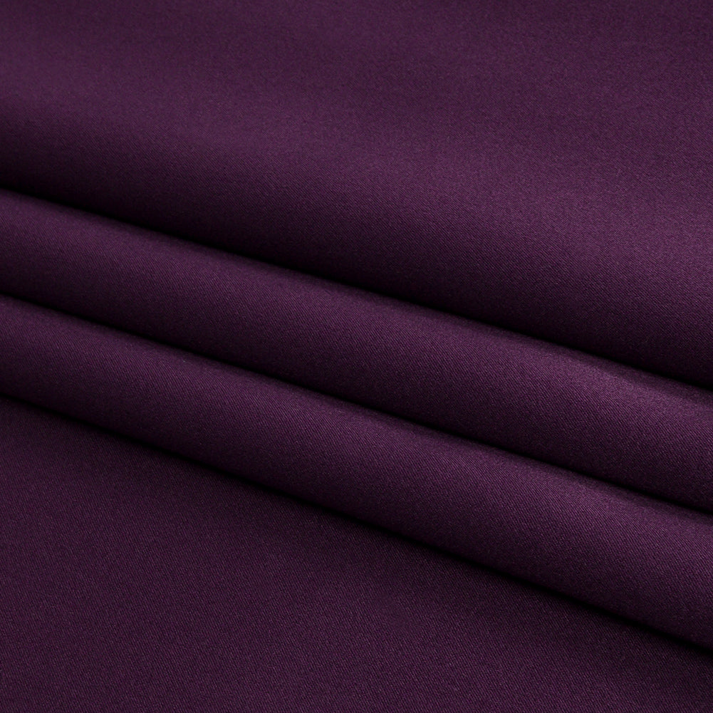 Silk Charmeuse 44" - Blackberry - Premium Collection - Folded
