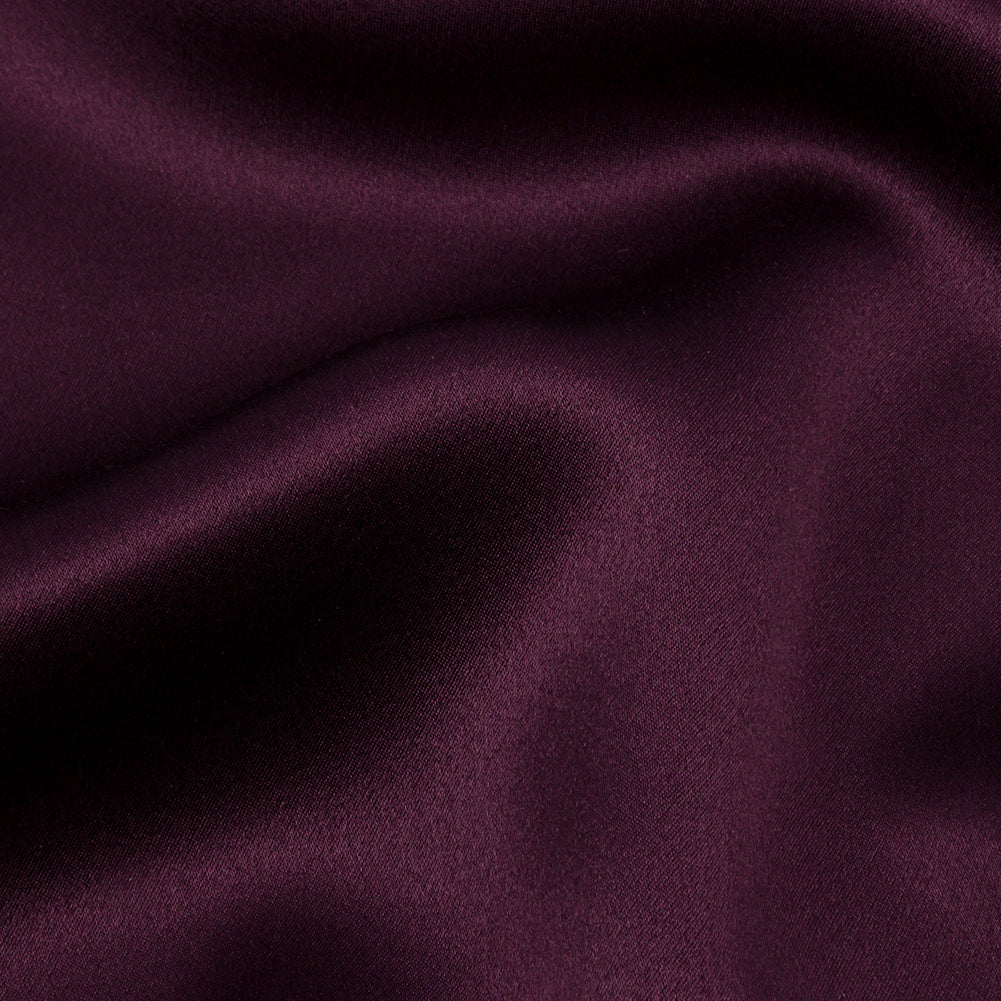 Silk Charmeuse 44" - Eggplant - Premium Collection - Detail