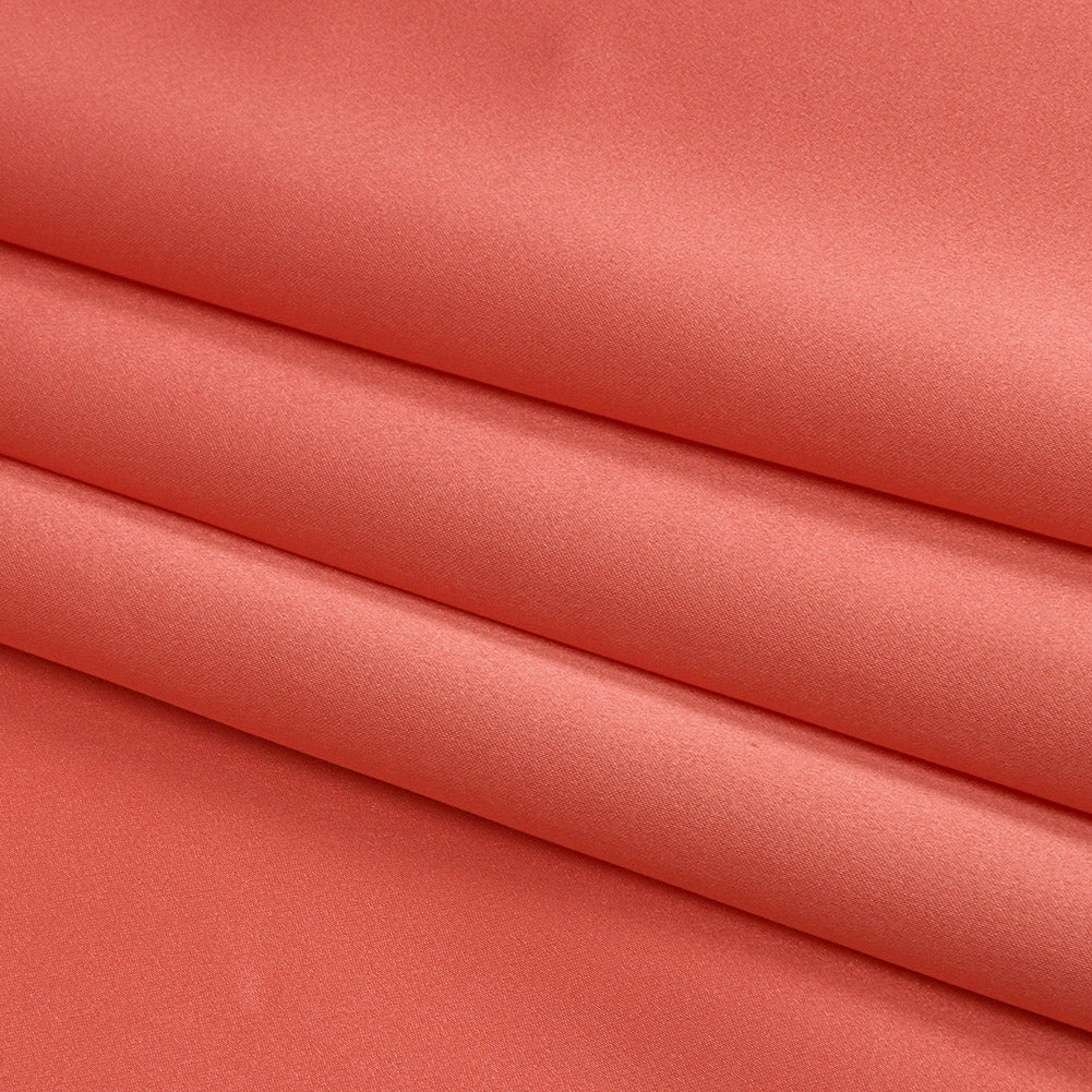 Silk Charmeuse 44" - Coral - Premium Collection - Folded