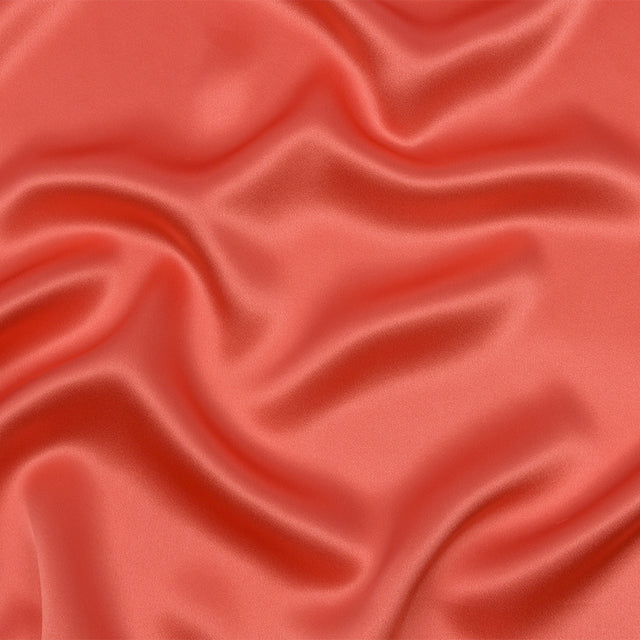Silk Charmeuse 44" - Coral - Premium Collection