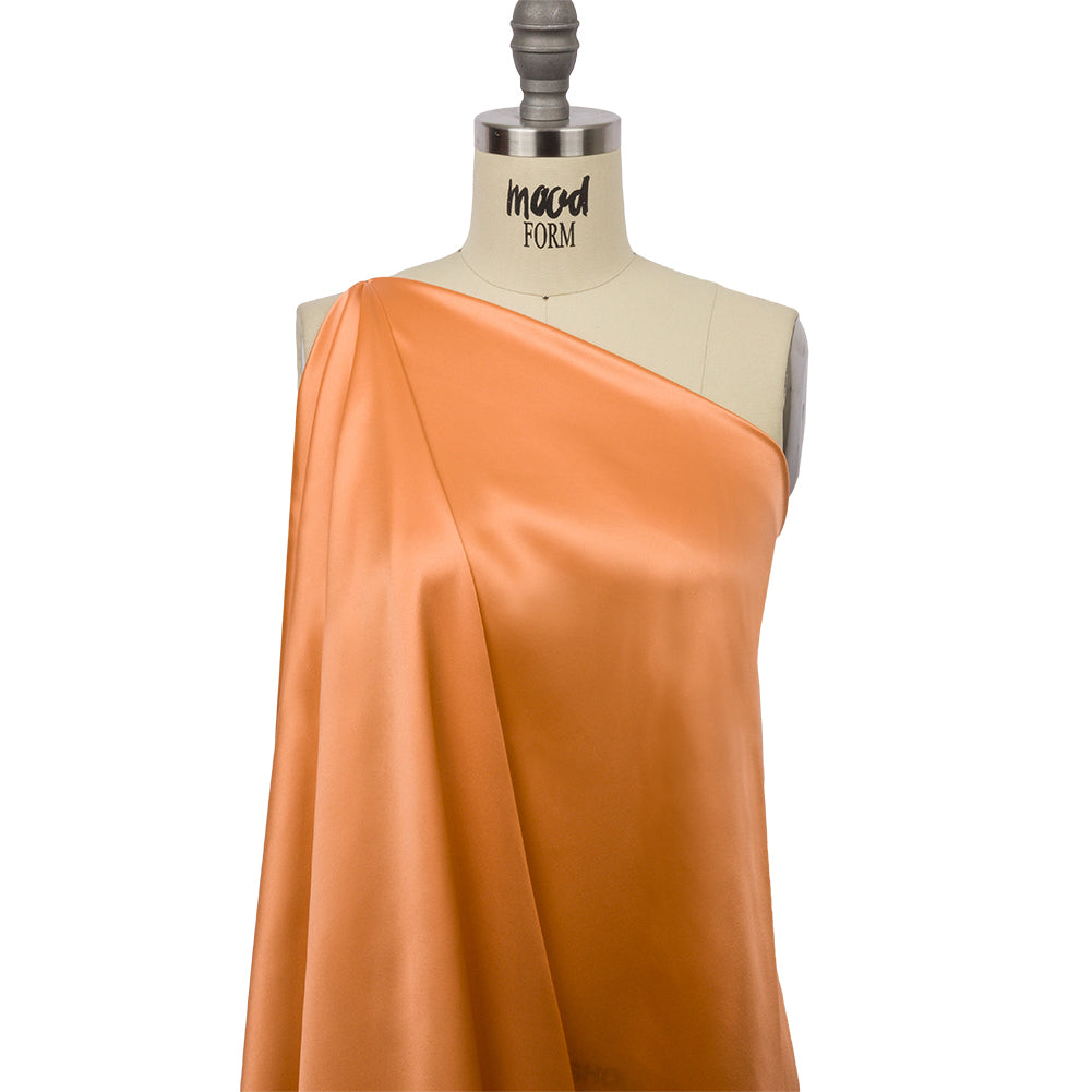 Silk Charmeuse 44" - Peach Fuzz - Premium Collection - Drape