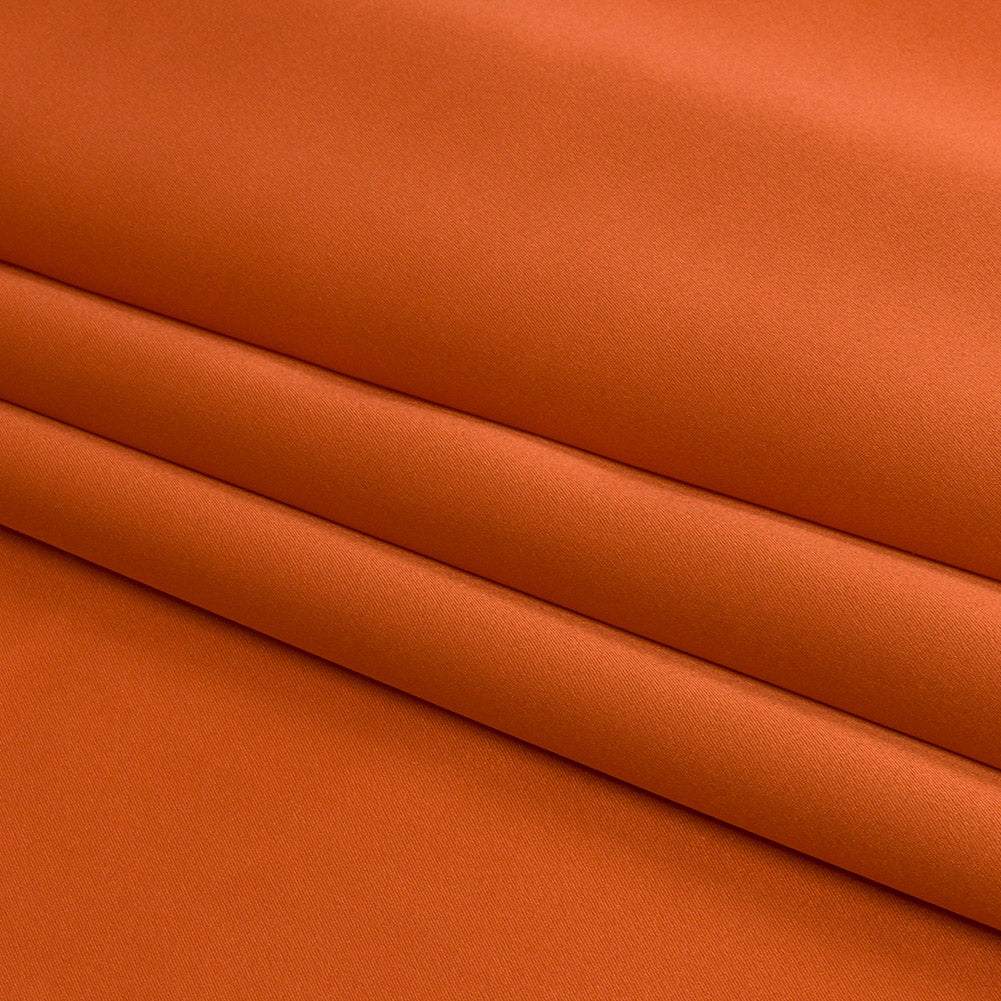 Silk Charmeuse 44" - Burnt Orange - Premium Collection - Folded