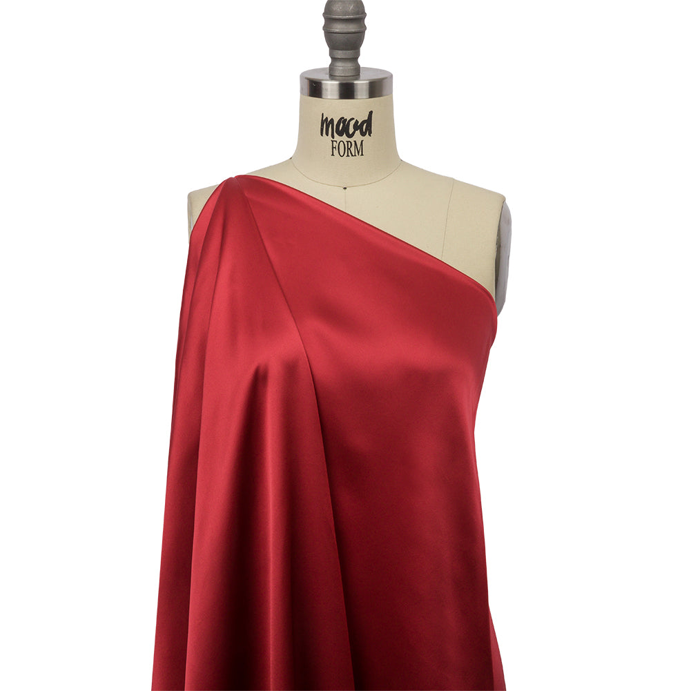 Silk Charmeuse 44" - Brick - Premium Collection - Drape