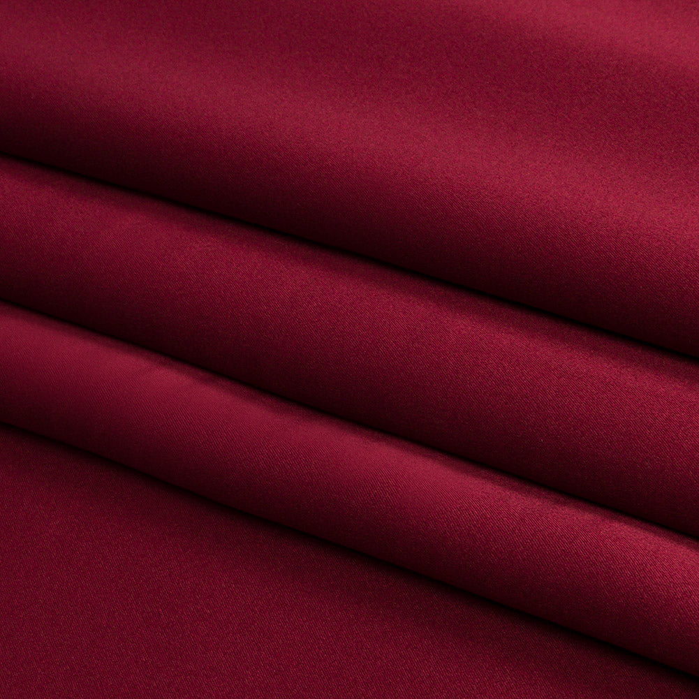 Silk Charmeuse 44" - Port - Premium Collection - Folded