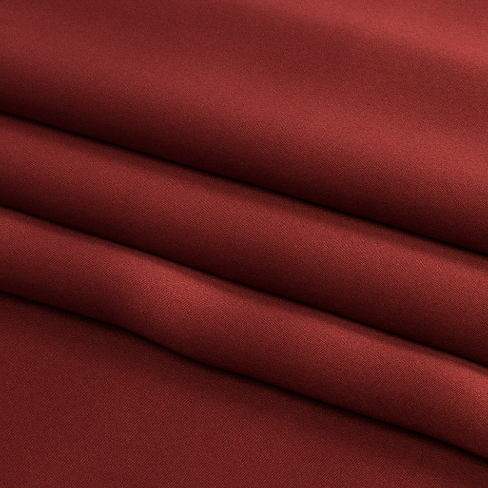 Silk Charmeuse 44" - Mahogany - Premium Collection - Folded