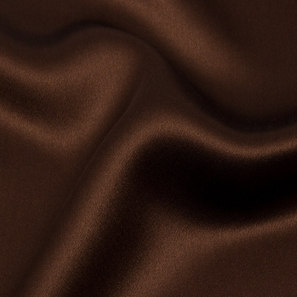 Silk Charmeuse 44" - Chocolate - Premium Collection - Detail