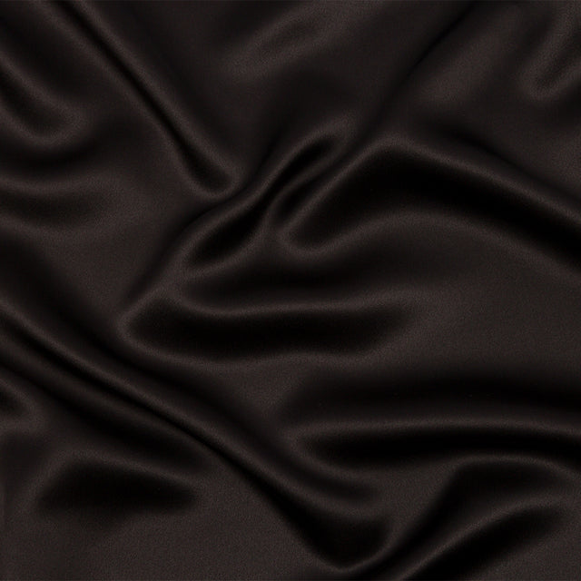 Silk Charmeuse 44" - Deep Charcoal - Premium Collection
