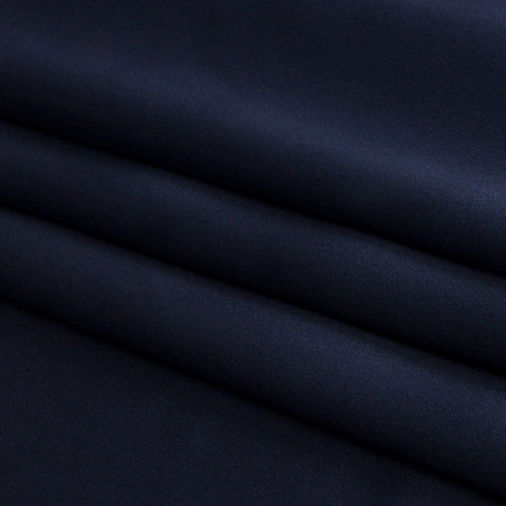 Silk Charmeuse 44" - Navy - Premium Collection - Folded