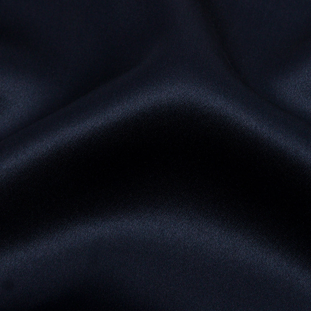 Silk Charmeuse 44" - Navy - Premium Collection - Detail