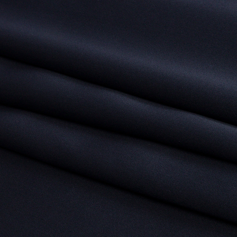 Silk Charmeuse 44" - Midnight - Premium Collection - Folded