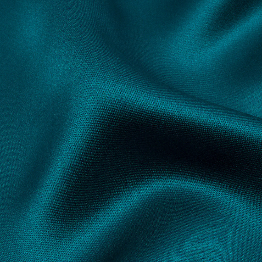 Silk Charmeuse 44" - Deep Teal - Premium Collection - Detail