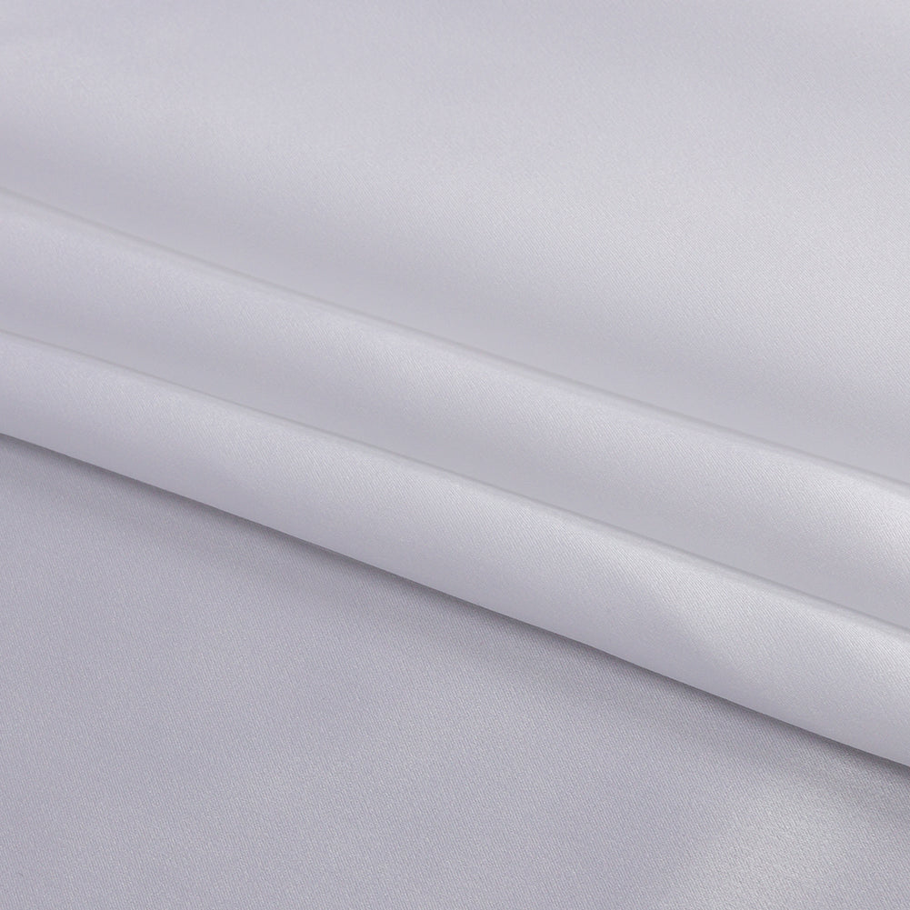 Silk Charmeuse 54" - Bright White - Premium Collection - Folded