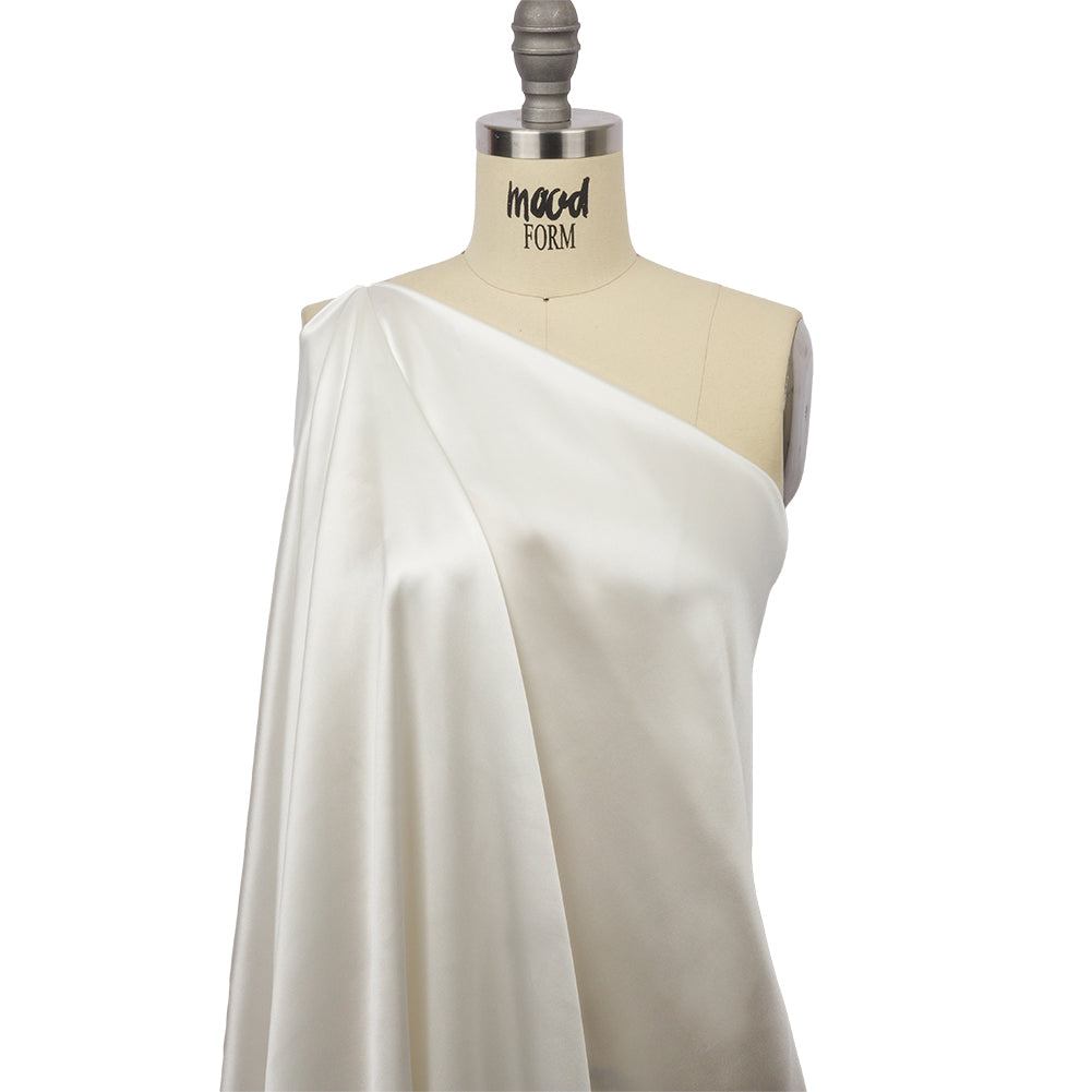 Silk Charmeuse 54" - Whisper White - Premium Collection - Drape