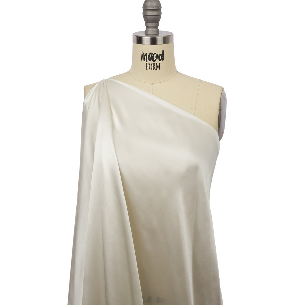 Silk Charmeuse 54" - Antique White - Premium Collection - Drape