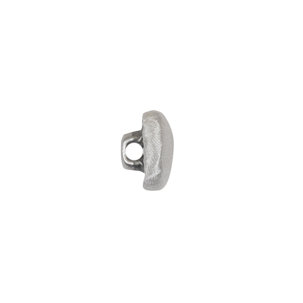 Mood Exclusive Bright White Silk Covered Button - 18L/11.5mm - Folded
