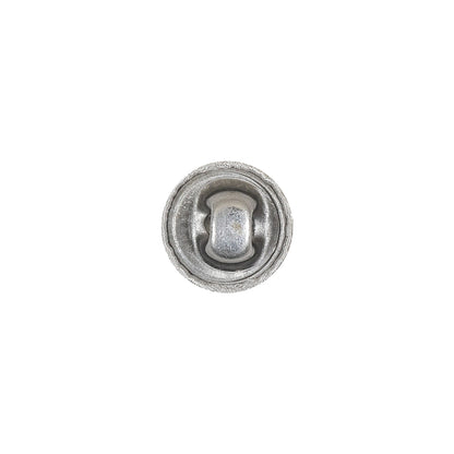 Mood Exclusive Bright White Silk Covered Button - 18L/11.5mm
