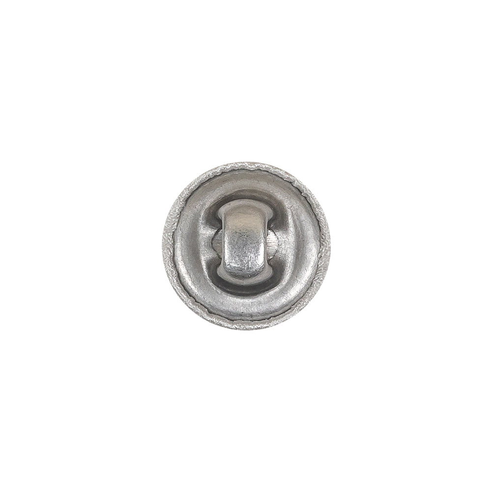 Mood Exclusive Bright White Silk Covered Button - 20L/12.5mm - Detail