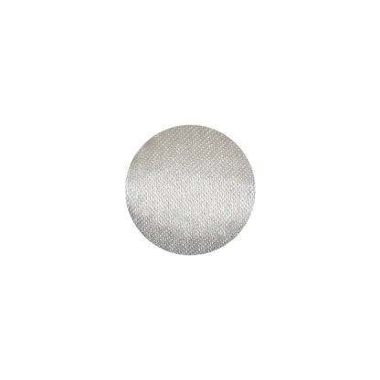 Mood Exclusive Bright White Silk Covered Button - 20L/12.5mm