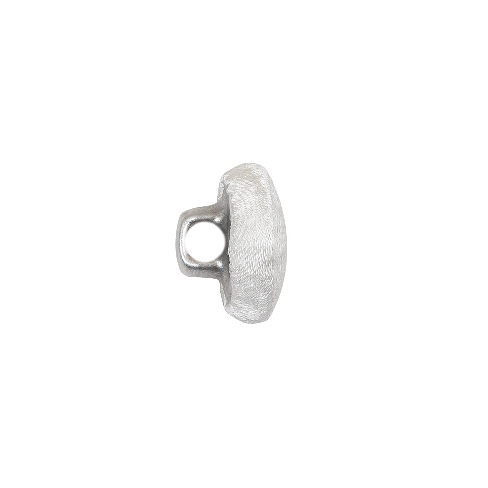 Mood Exclusive Whisper White Silk Covered Button - 20L/12.5mm - Folded