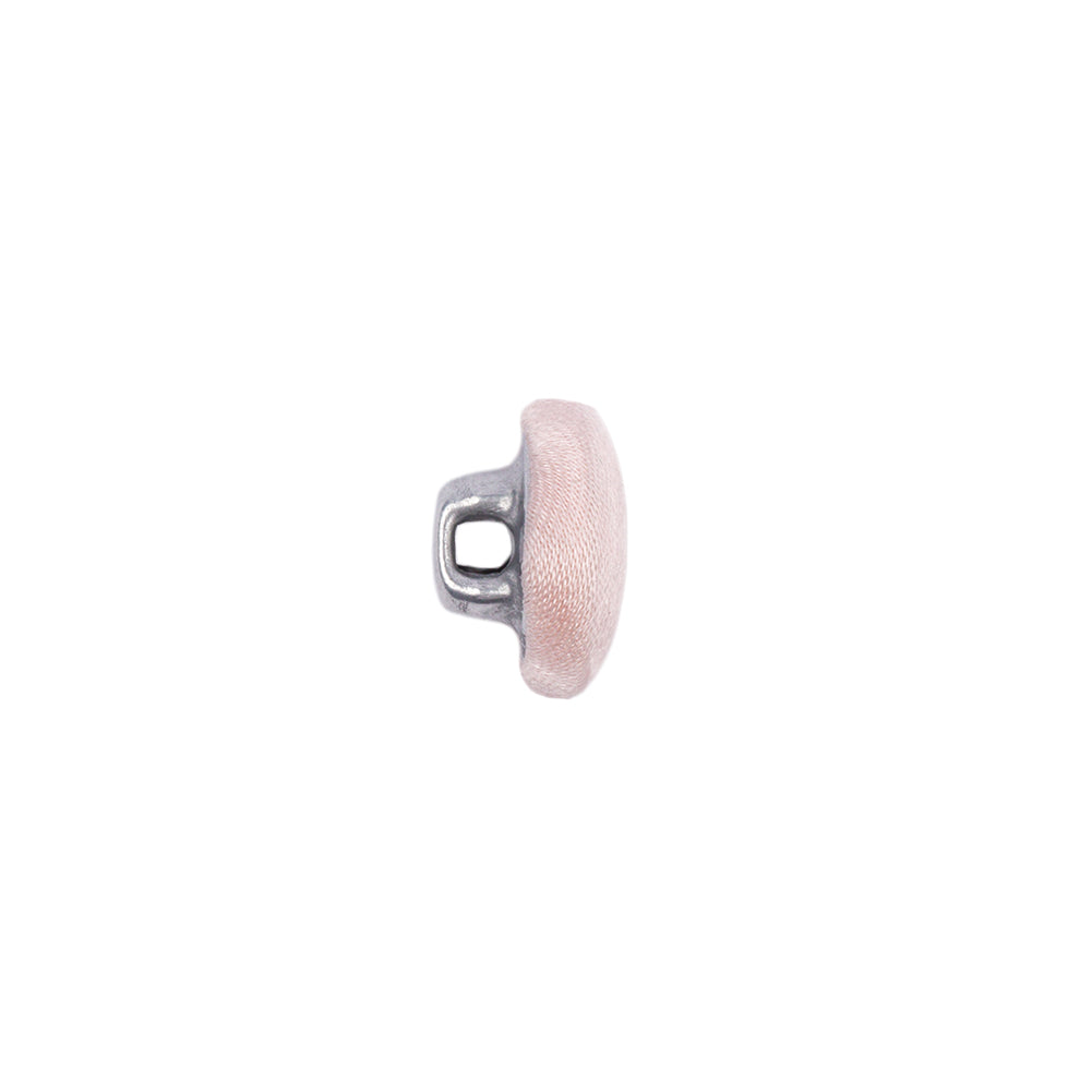 Mood Exclusive Veiled Rose Silk Covered Button - 18L/11.5mm Folded