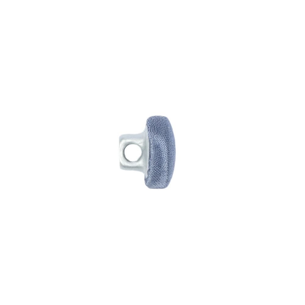 Mood Exclusive Infinity Blue Silk Covered Button - 16L/10mm - Folded