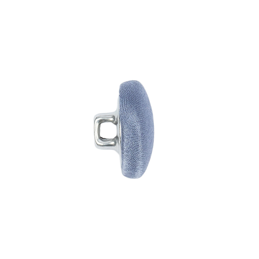 Mood Exclusive Infinity Blue Silk Covered Button - 24L/15mm - Folded