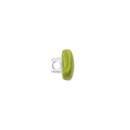Mood Exclusive Peridot Silk Covered Button - 16L/10mm Detail