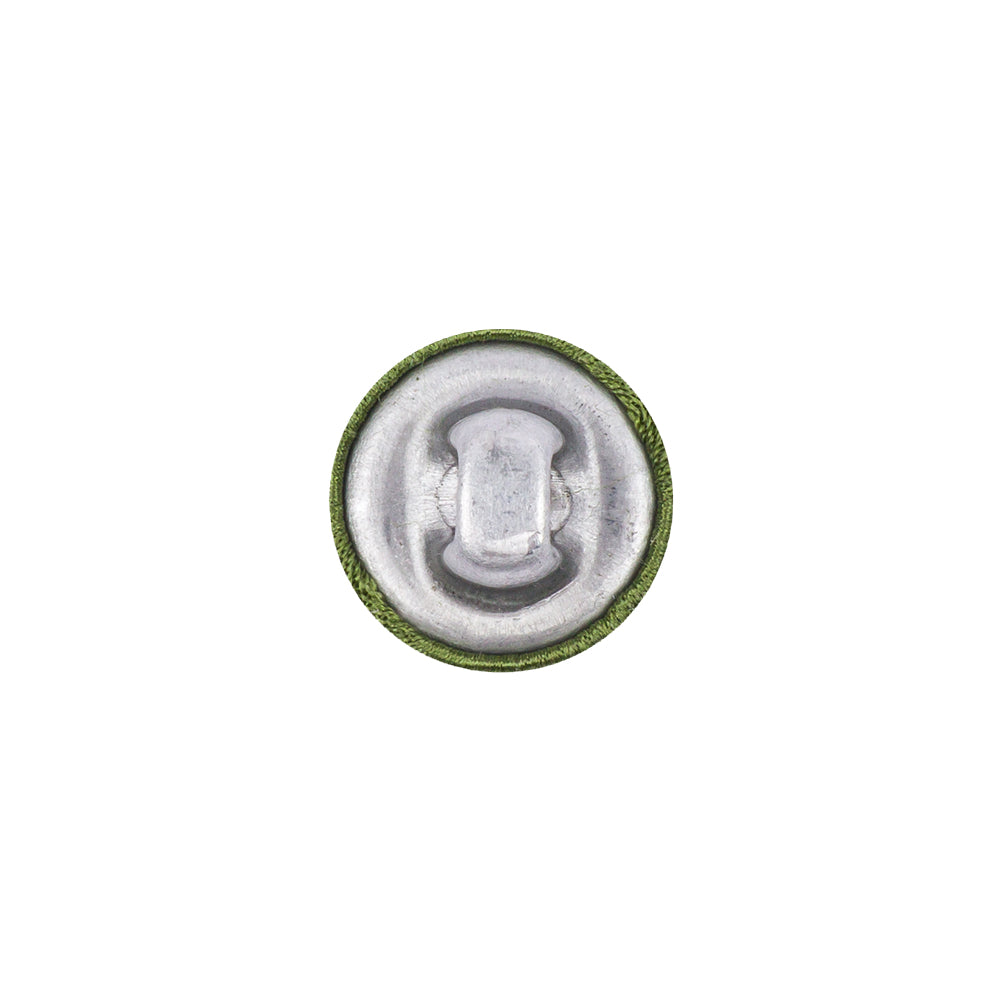 Mood Exclusive Pesto Silk Covered Button - 20L/12.5mm Detail