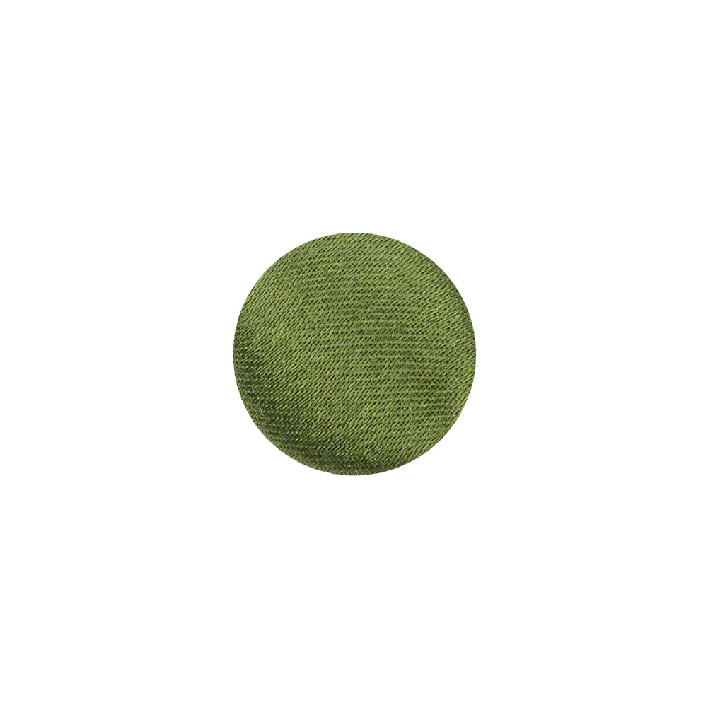 Mood Exclusive Pesto Silk Covered Button - 20L/12.5mm