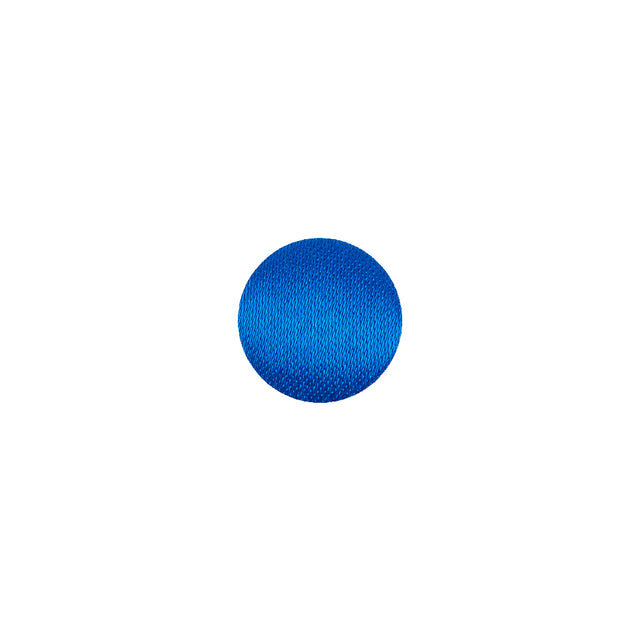 Mood Exclusive Princess Blue Silk Covered Button - 16L/10mm