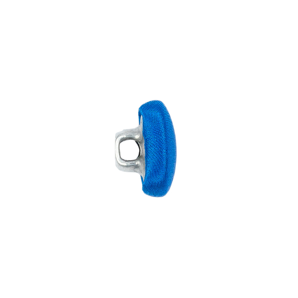 Mood Exclusive Princess Blue Silk Covered Button - 20L/12.5mm - Folded