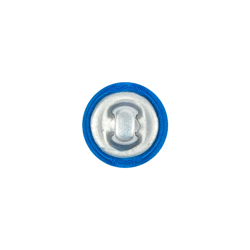 Mood Exclusive Princess Blue Silk Covered Button - 20L/12.5mm - Detail