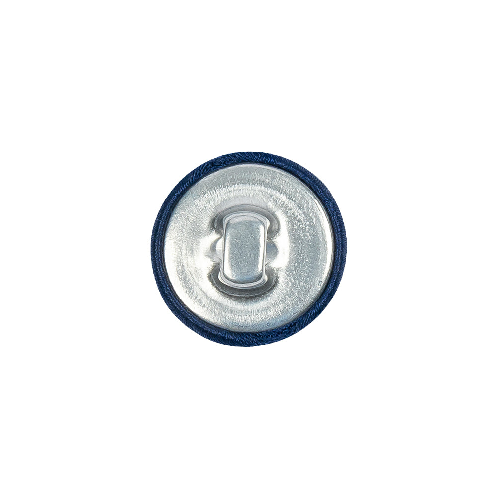 Mood Exclusive Estate Blue Silk Covered Button - 24L/15mm - Detail