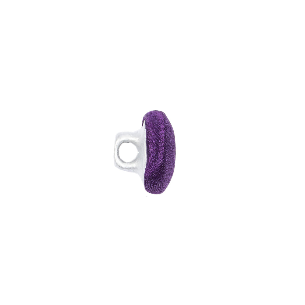 Mood Exclusive Majesty Purple Silk Covered Button - 18L/11.5mm - Folded