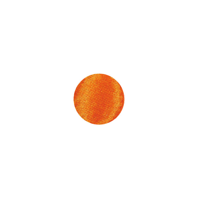 Mood Exclusive Burnt Orange Silk Covered Button - 16L/10mm