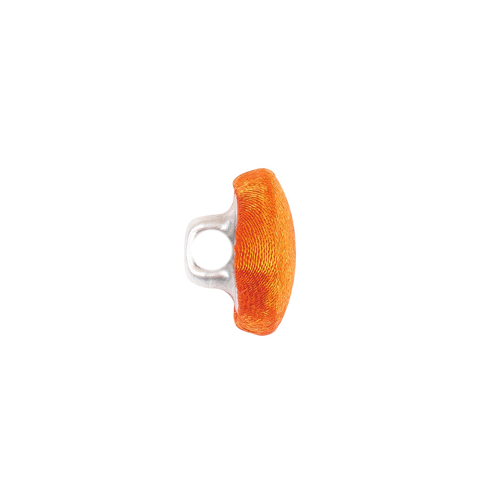 Mood Exclusive Burnt Orange Silk Covered Button - 20L/12.5mm - Folded