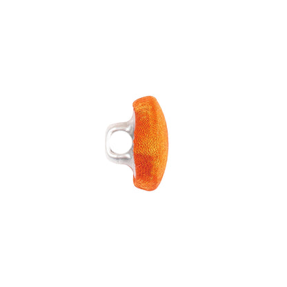 Mood Exclusive Burnt Orange Silk Covered Button - 20L/12.5mm