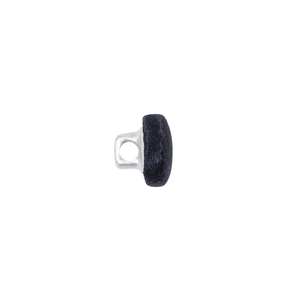 Mood Exclusive Navy Silk Covered Button - 16L/10mm - Folded