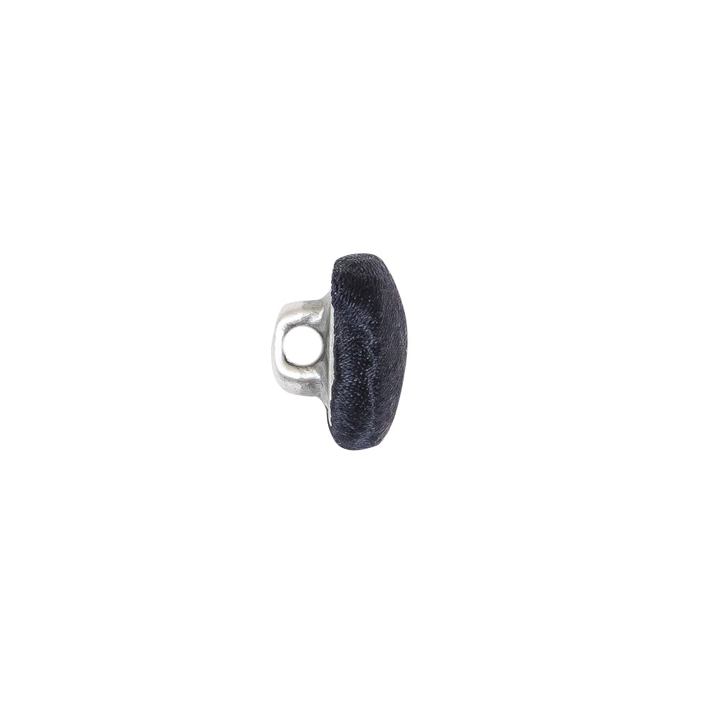 Mood Exclusive Navy Silk Covered Button - 18L/11.5mm - Folded