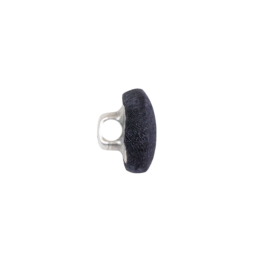 Mood Exclusive Navy Silk Covered Button - 20L/12.5mm - Folded