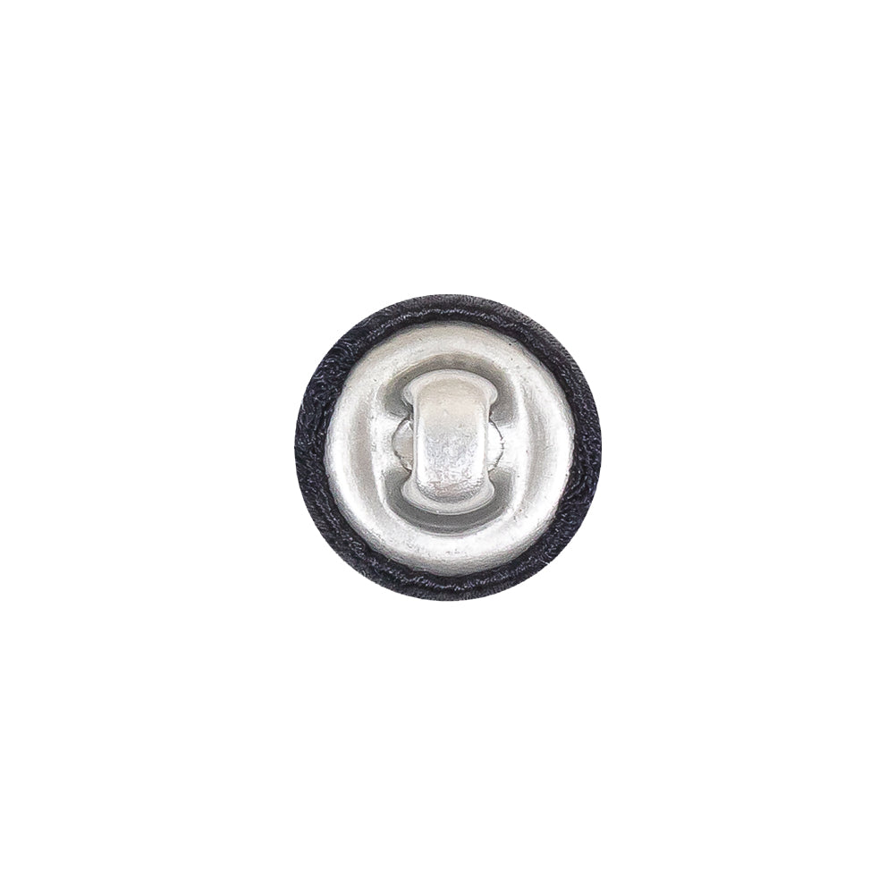 Mood Exclusive Navy Silk Covered Button - 20L/12.5mm - Detail