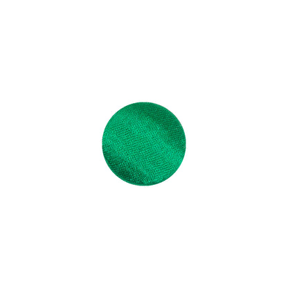Mood Exclusive Kelly Green Silk Covered Button - 18L/11.5mm