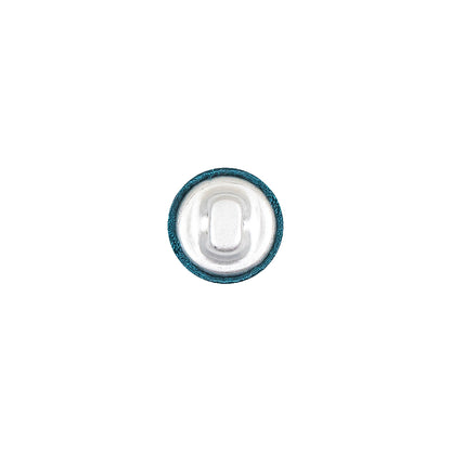 Mood Exclusive Deep Teal Silk Covered Button - 16L/10mm