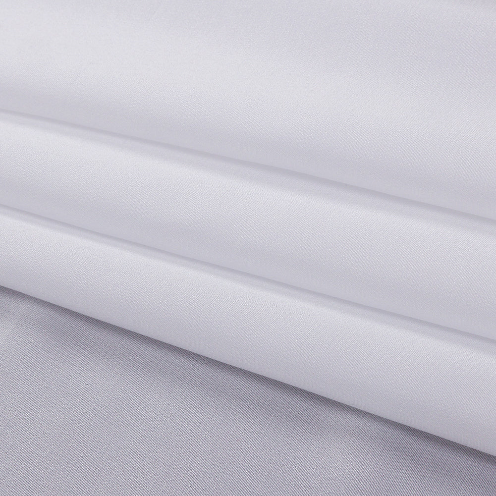 Silk Crepe de Chine - Bright White - Premium Collection - Folded