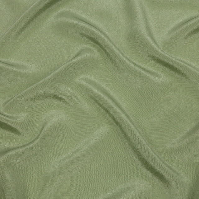 Silk Crepe de Chine - Oil Green - Premium Collection