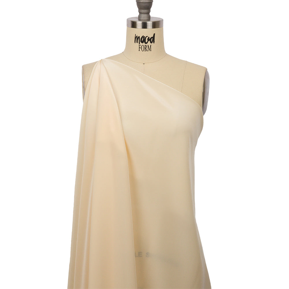 Silk Crepe de Chine - Pale Yellow - Premium Collection - Drape